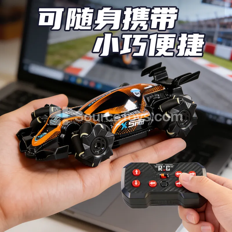 Stunt RC Racing Car with 360° Swivel Wheels & LED Lights Stunt RC Racing Car with 360° Swivel Wheels & LED Lights