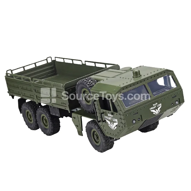 1:14 Scale 6WD Military Remote Control Truck with Off-Road Suspension 1:14 Scale 6WD Military Remote Control Truck with Off-Road Suspension