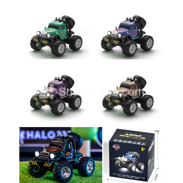 1:64 Alloy Off-Road Short Truck RC Car with Shock Absorption, Electric Toy Car for Boys 1:64 Alloy Off-Road Short Truck RC Car with Shock Absorption, Electric Toy Car for Boys