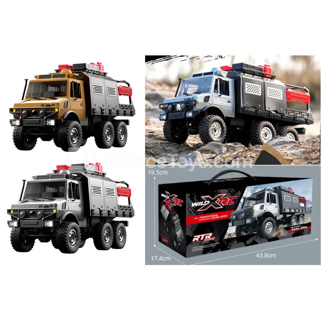 1:12 Remote Control Off-Road Rock Crawler 6x6 All-Terrain Vehicle 1:12 Remote Control Off-Road Rock Crawler 6x6 All-Terrain Vehicle