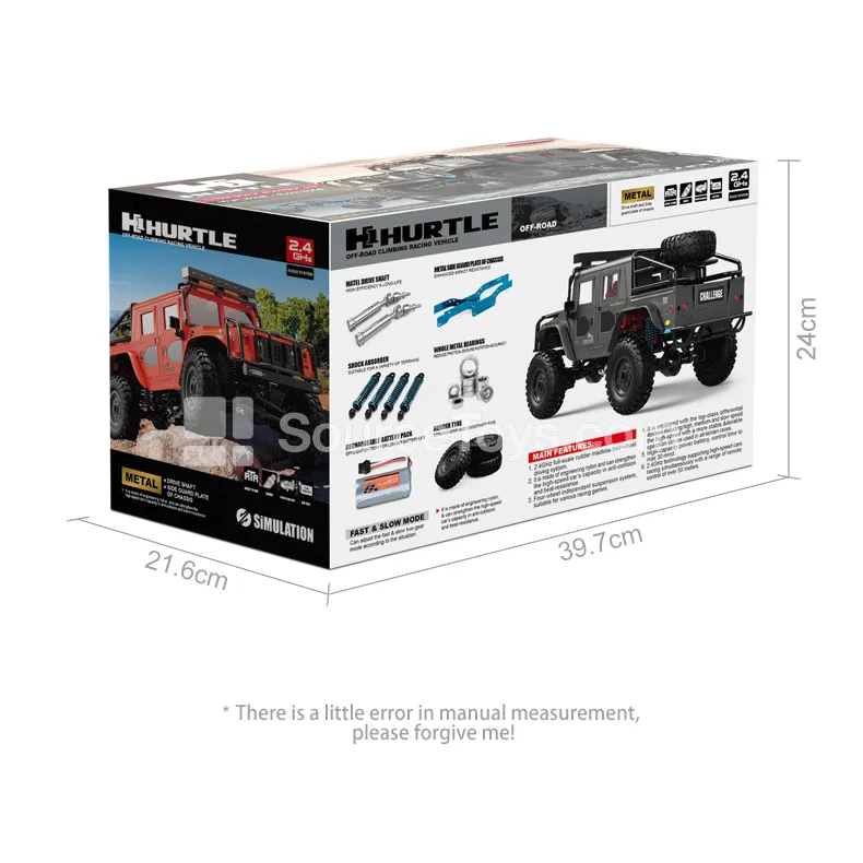 1:12 Scale 2.4GHz 4WD RC Crawler Alloy Off-Road Truck