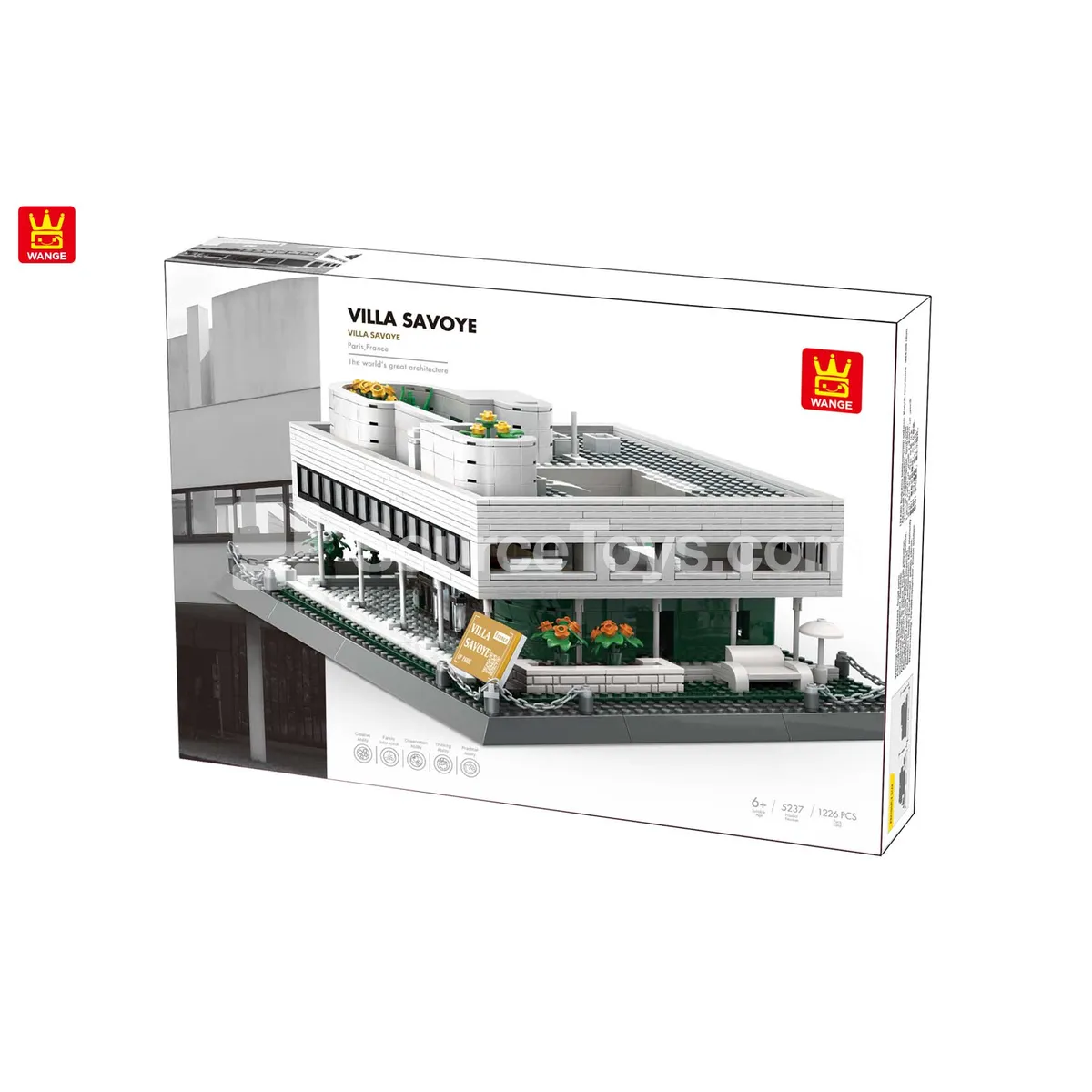 Villa Savoye Paris France Building Blocks Set
