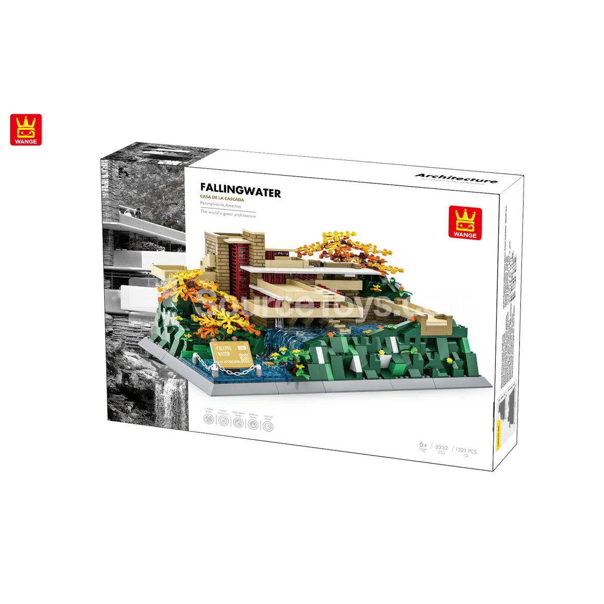Fallingwater House Building Blocks