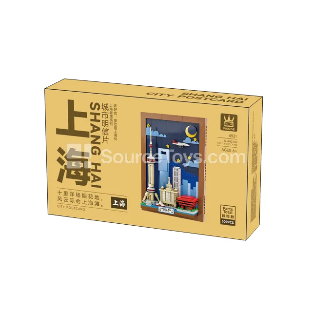City Postcard Shanghai Building Blocks