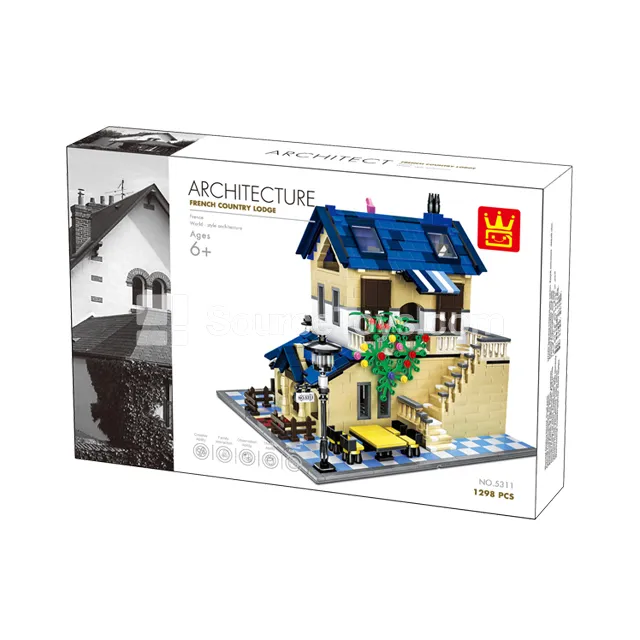French Country Villa Building Blocks Set