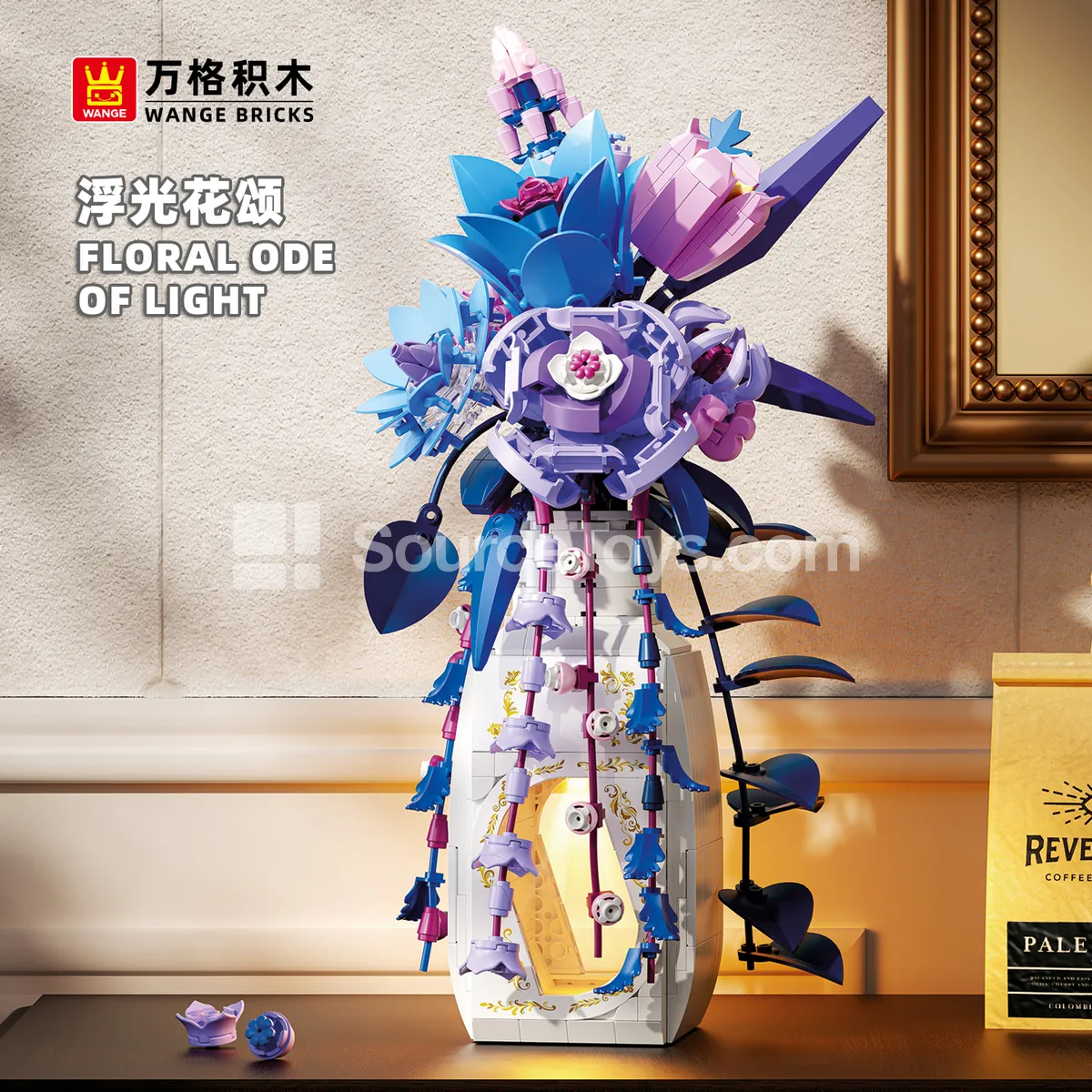 Floral Glow Building Blocks with Light Parts (803pcs) Floral Glow Building Blocks with Light Parts (803pcs)