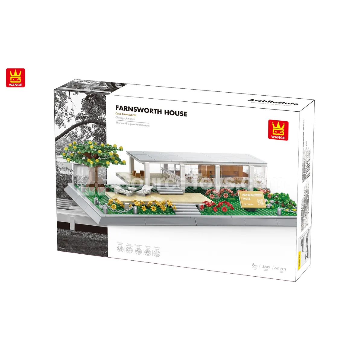 Farnsworth House Plano Building Blocks Set