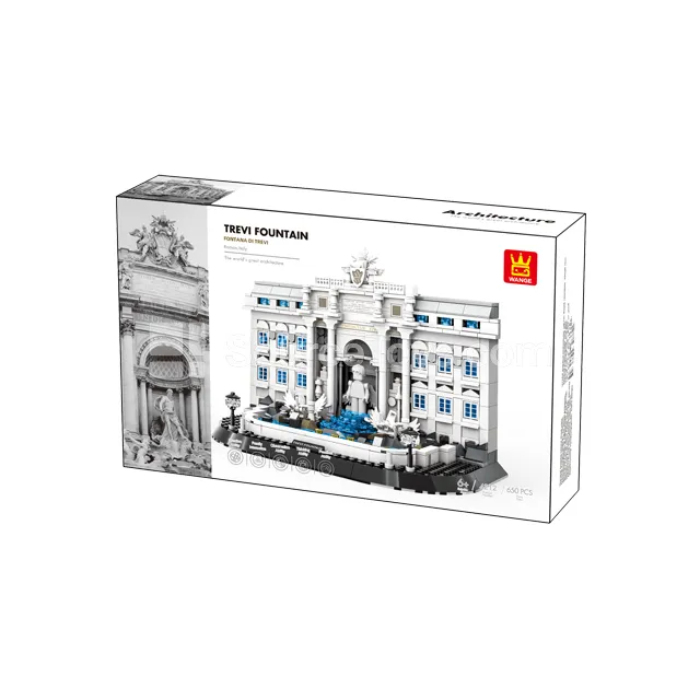 Trevi Fountain Building Blocks Model Trevi Fountain Building Blocks Model