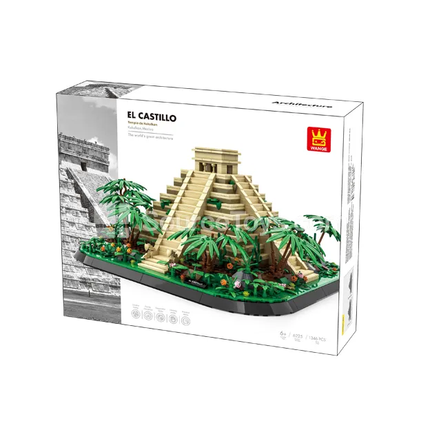 El Castillo-Kukulkan Pyramid Building Blocks Set El Castillo-Kukulkan Pyramid Building Blocks Set