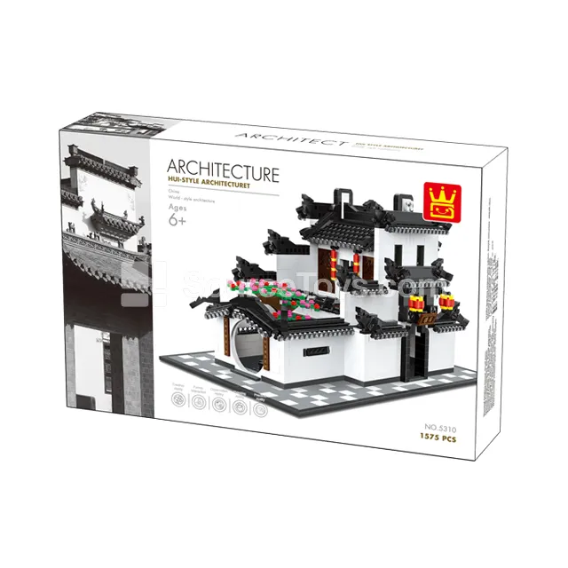 Chinese Hui-Style Architecture Building Blocks Set Chinese Hui-Style Architecture Building Blocks Set