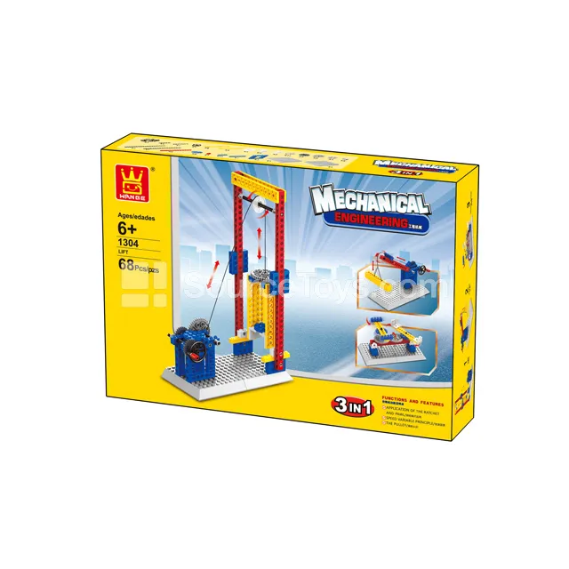 Construction Vehicle Elevator 3-in-1 Building Toy