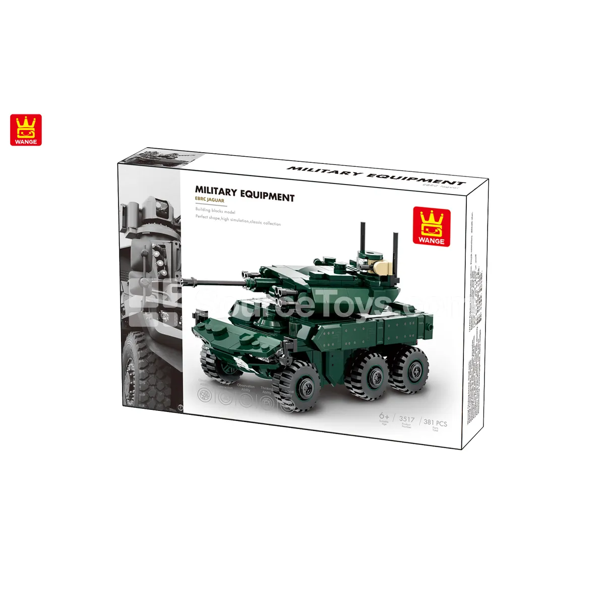 Armored Air Defense Vehicle EBRC Jaguar Building Blocks Set