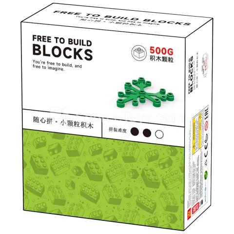 Mini Building Blocks 500g Plant & Flower Set Refill
