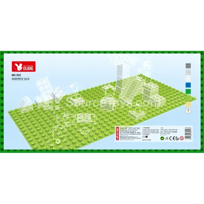 Jumbo Base Plate 32x16 (Green, Light Green, Sand Yellow, Dark Gray, Light Gray, Blue, White) Jumbo Base Plate 32x16 (Green, Light Green, Sand Yellow, Dark Gray, Light Gray, Blue, White)