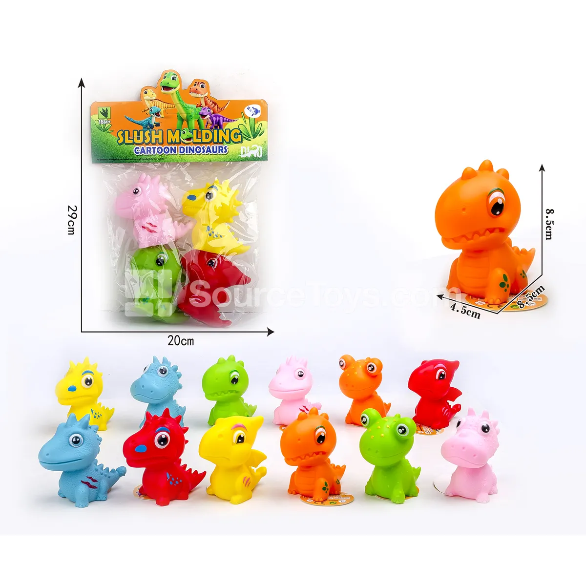 Vinyl Dinosaur 4PCS