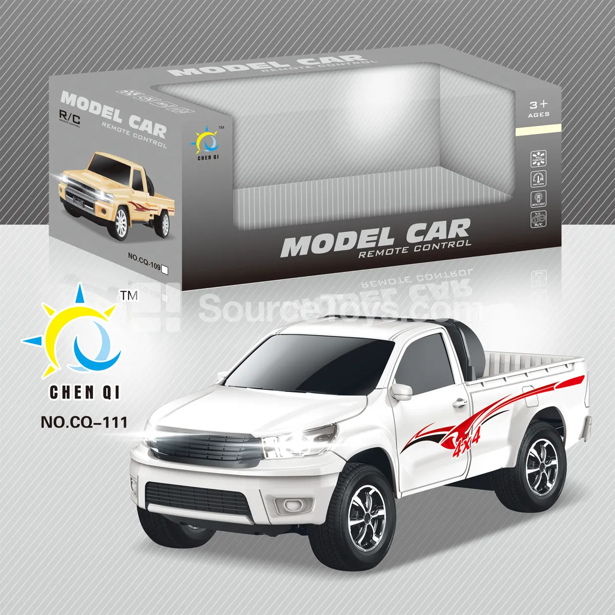 1:20 Remote Control Toyota Hilux Pickup Truck with Lights