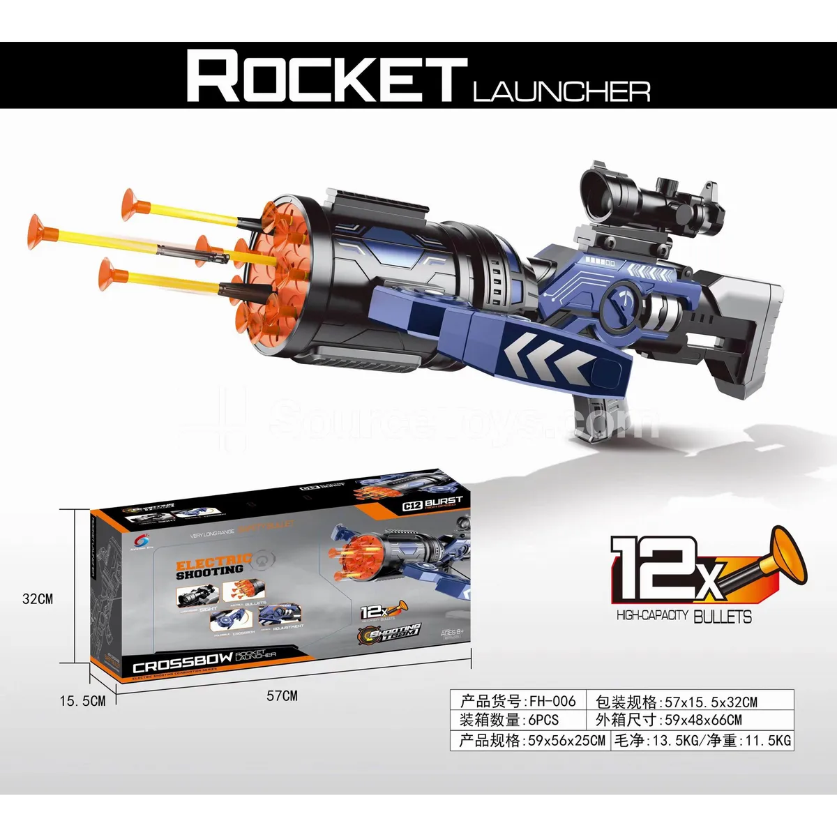 12-Shot Electric Crossbow