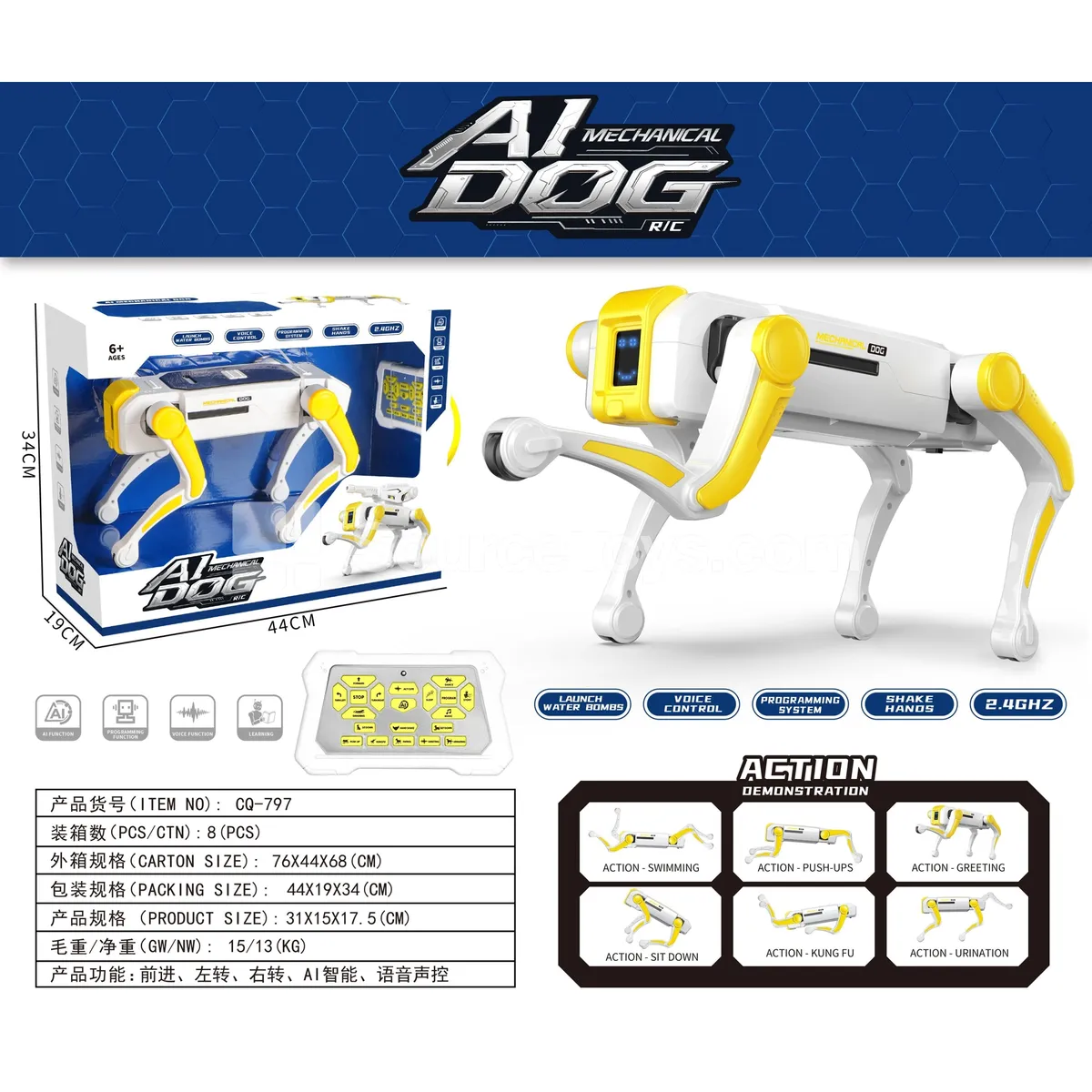AI Smart Robot Dog Basic Version (Window Box)