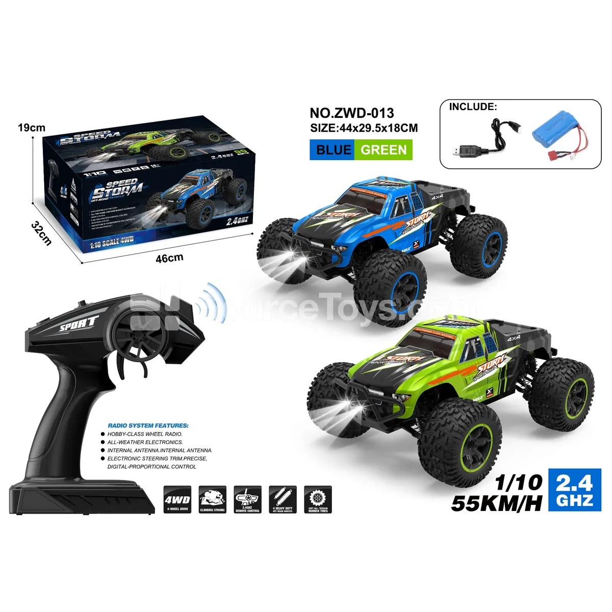 1:10 4WD Full-Proportional High-Speed RC Car 1:10 4WD Full-Proportional High-Speed RC Car