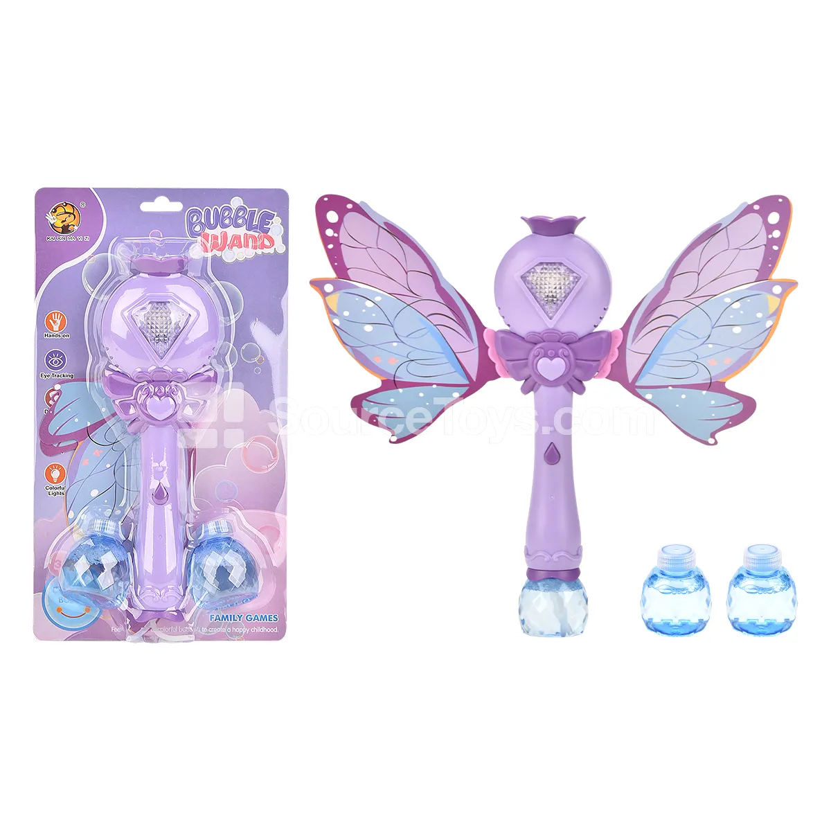 Large Wing Diamond Bubble Wand Large Wing Diamond Bubble Wand