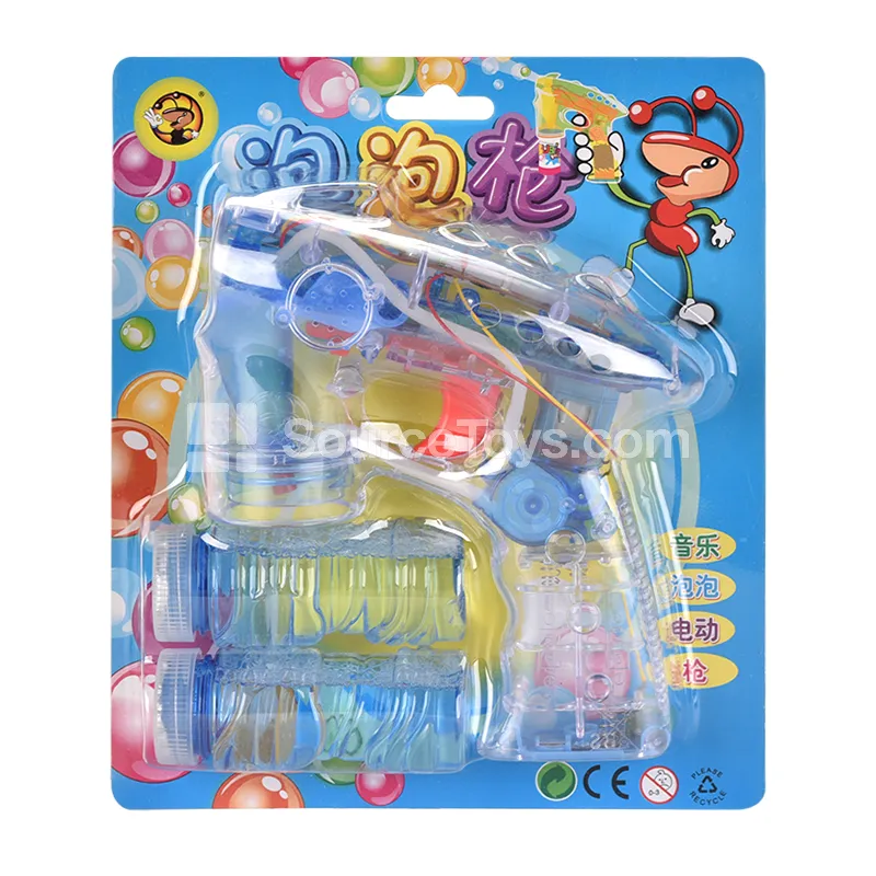 Transparent 4-Light Bubble Gun Transparent 4-Light Bubble Gun