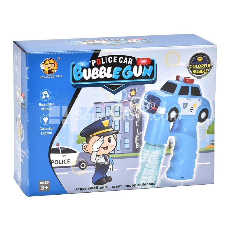 Electric Police Car Bubble Gun
