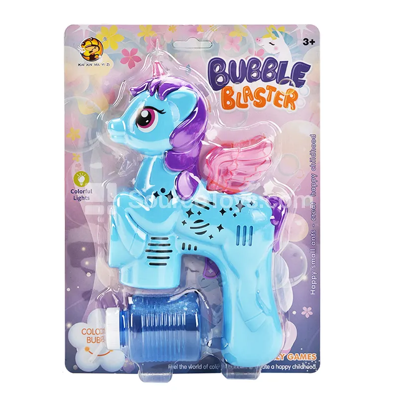 Multi-Hole Little Wing Unicorn Bubble Gun