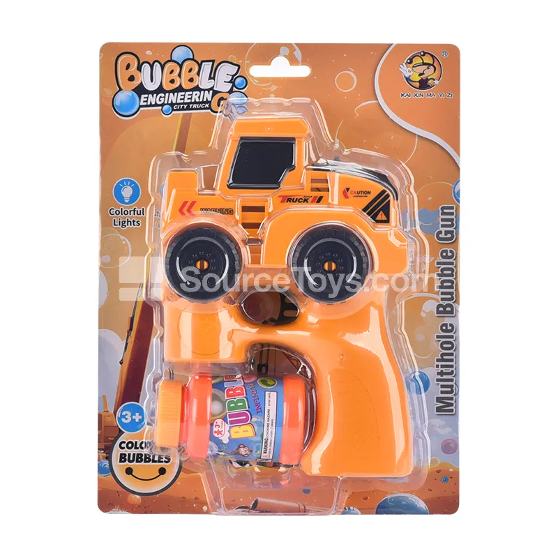 Construction Vehicle Bubble Gun with Lights