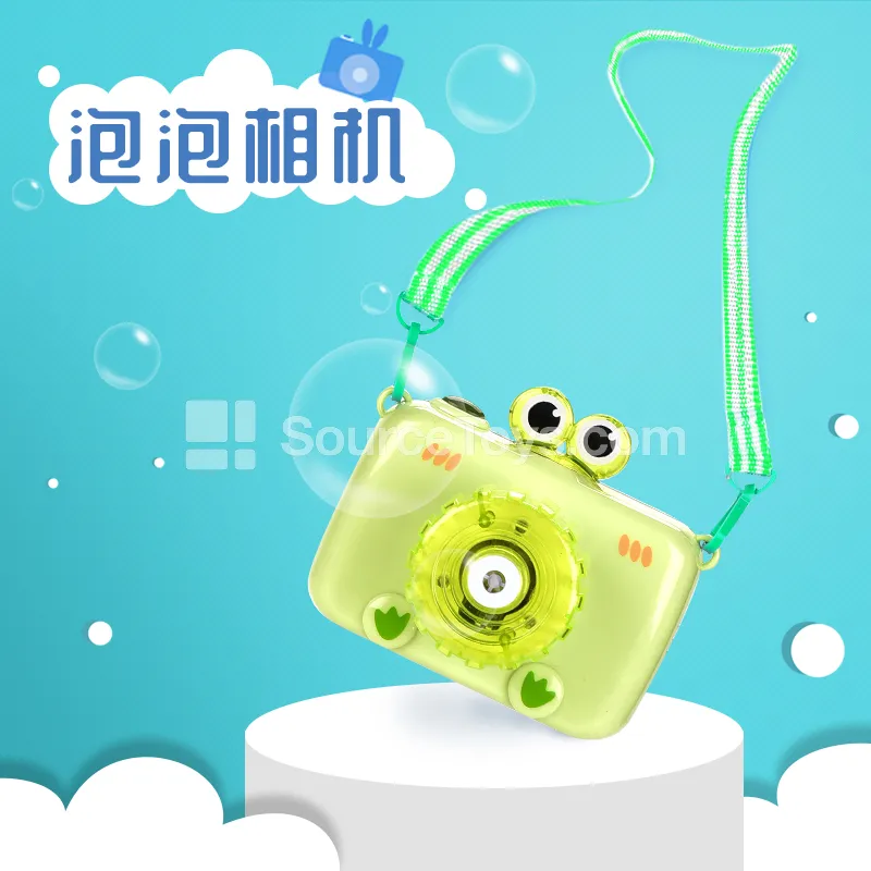 Solid Color Electric Light & Music Frog Bubble Camera Solid Color Electric Light & Music Frog Bubble Camera