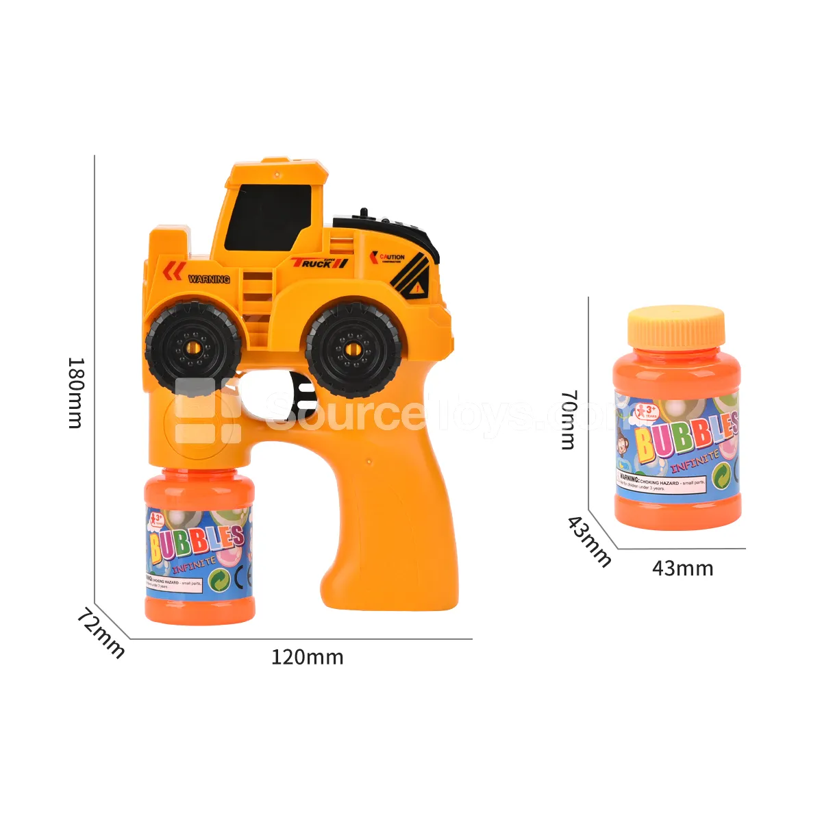 Construction Vehicle Bubble Gun with Lights Construction Vehicle Bubble Gun with Lights