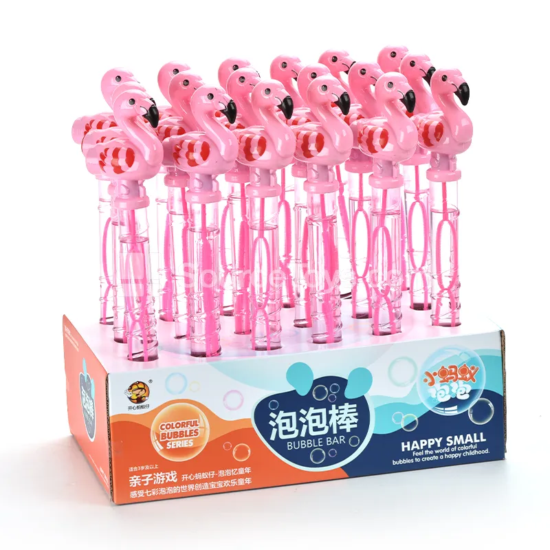 35cm Flamingo Whistle Bubble Wand (18PCS/Box)