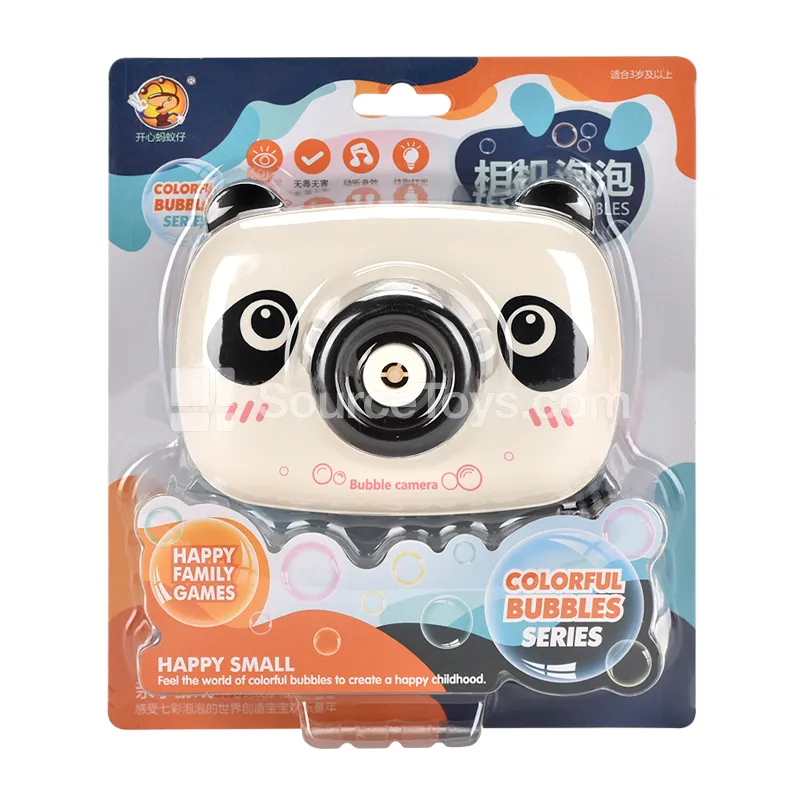Solid Color Electric Bubble Camera with Lights and Music (Square Shape)