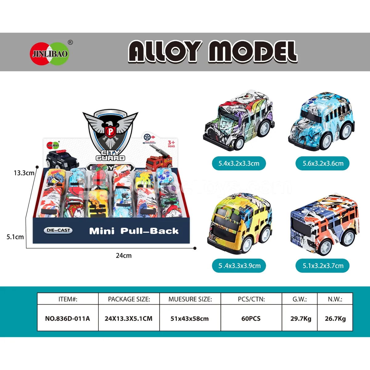 12-Pack Display Box Mini Q-Style Graffiti Pullback Alloy School Bus 12-Pack Display Box Mini Q-Style Graffiti Pullback Alloy School Bus