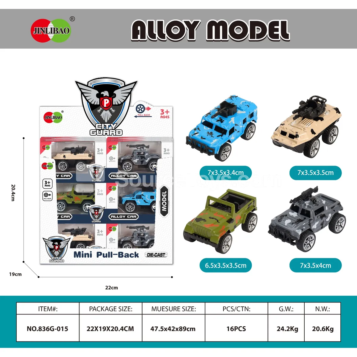 24PCS Display Box Alloy Pullback Military Vehicles 24PCS Display Box Alloy Pullback Military Vehicles