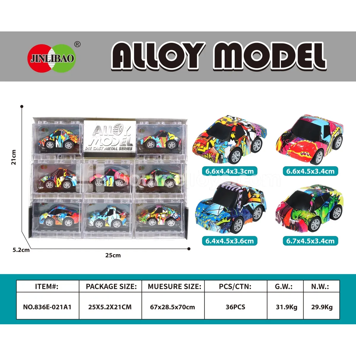 8PCS Building Blocks Window Box Alloy Q-Style Pullback Graffiti Racing Car 8PCS Building Blocks Window Box Alloy Q-Style Pullback Graffiti Racing Car