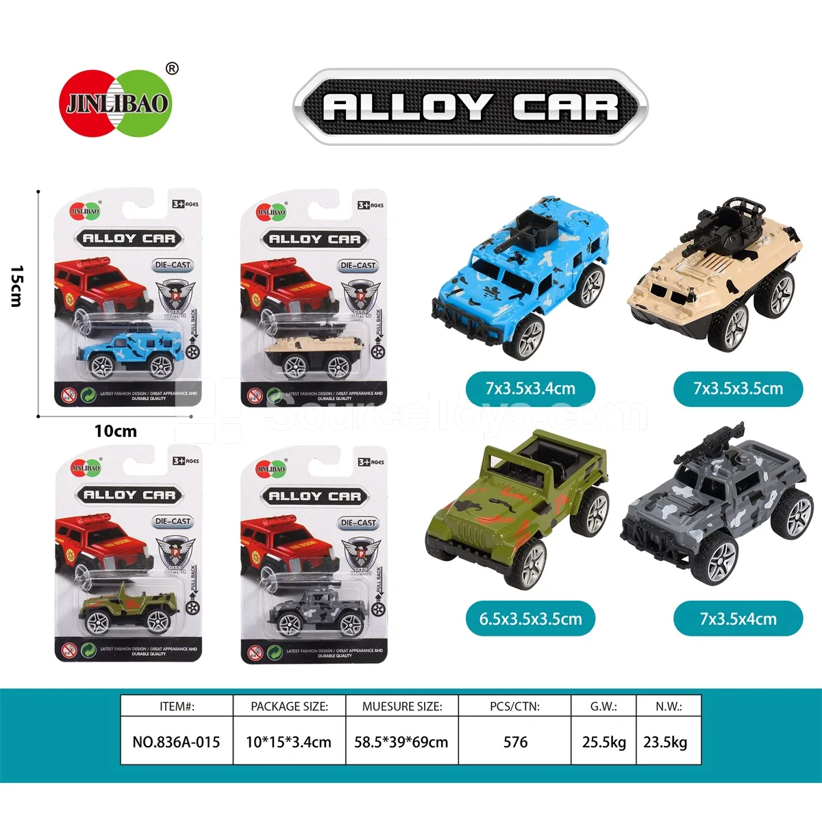 Alloy Friction Military Vehicle