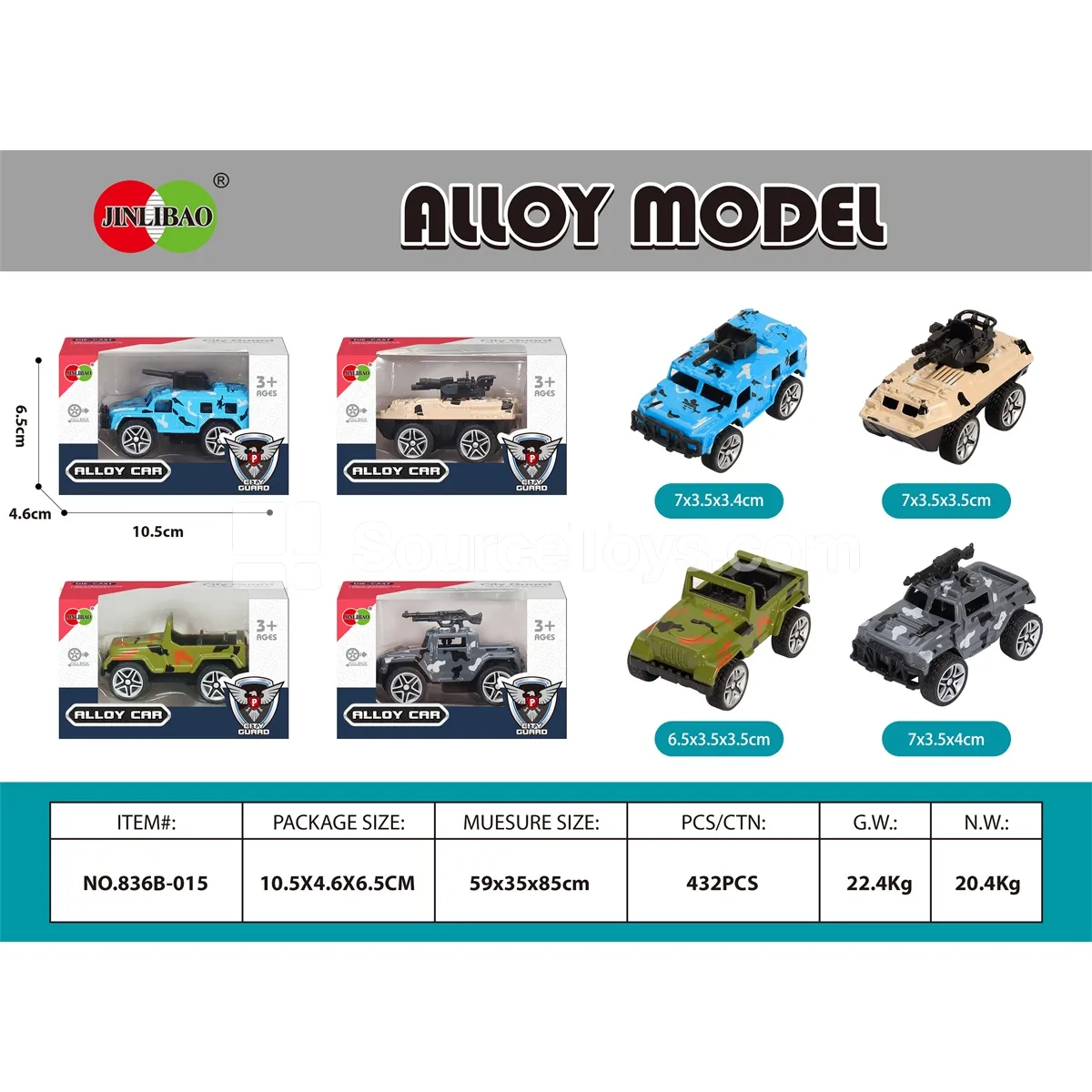 Alloy Friction Military Vehicle