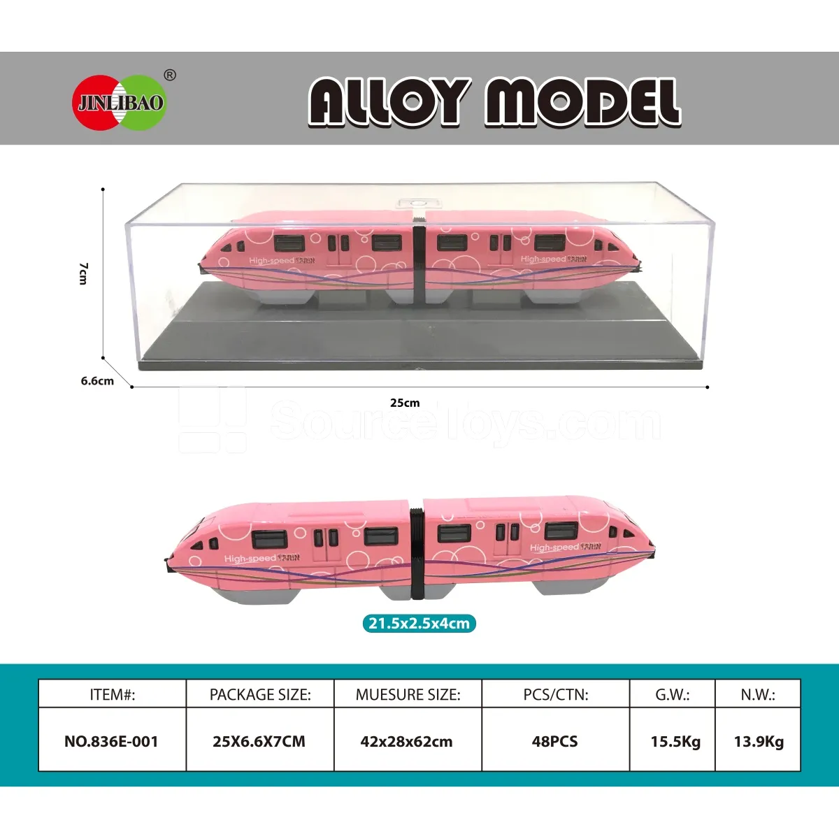 Pink Alloy Scooter Train