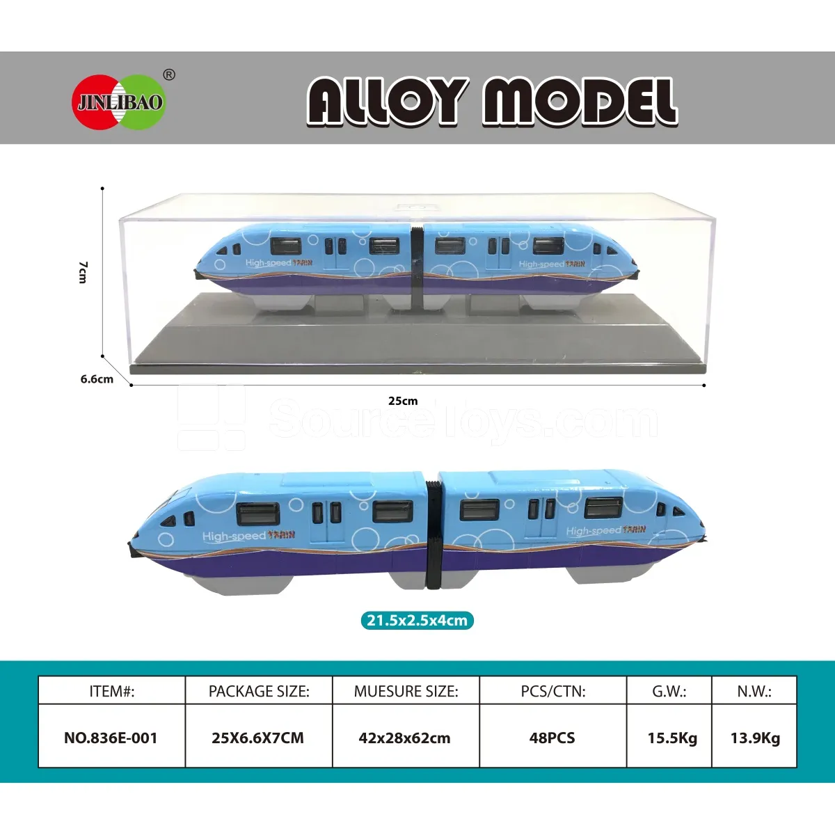 Blue Alloy Scooter Train