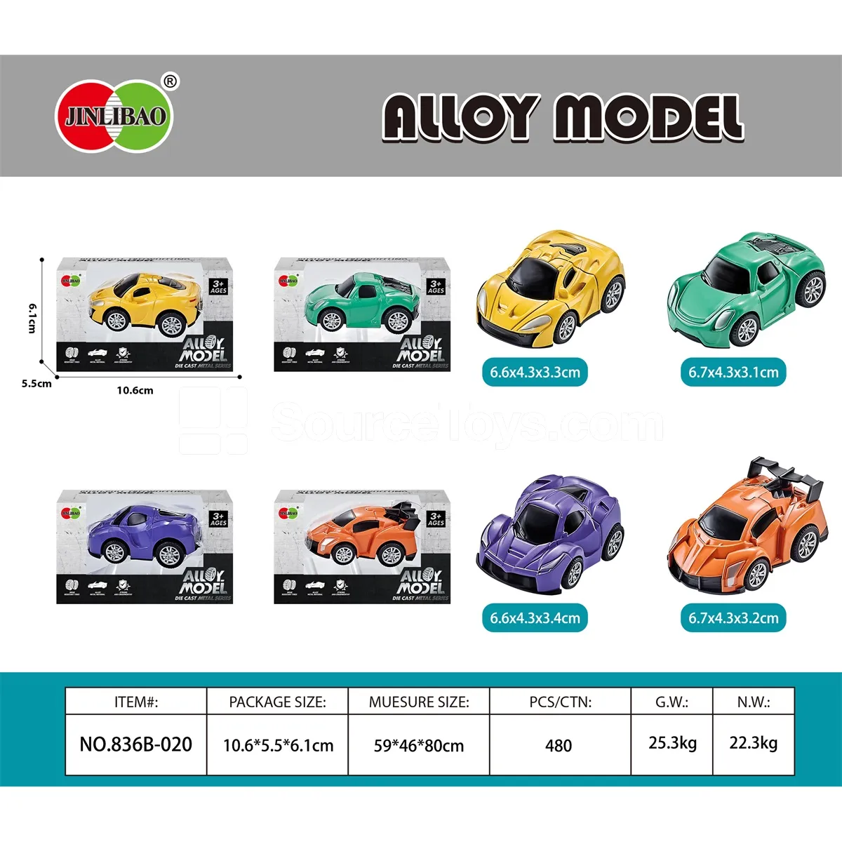 Alloy Q-Style Pullback Car Alloy Q-Style Pullback Car