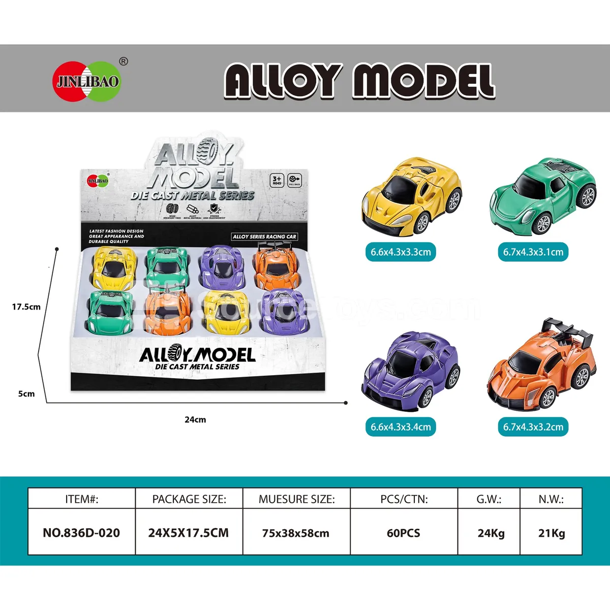 8PCS Flat Display Box Alloy Q-Style Pull-Back Racing Cars 8PCS Flat Display Box Alloy Q-Style Pull-Back Racing Cars