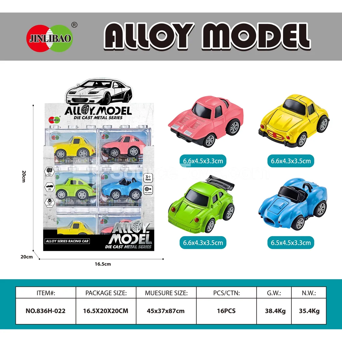 24pcs ABS Building Blocks Box with Alloy Q-Pullback Racing Car 24pcs ABS Building Blocks Box with Alloy Q-Pullback Racing Car