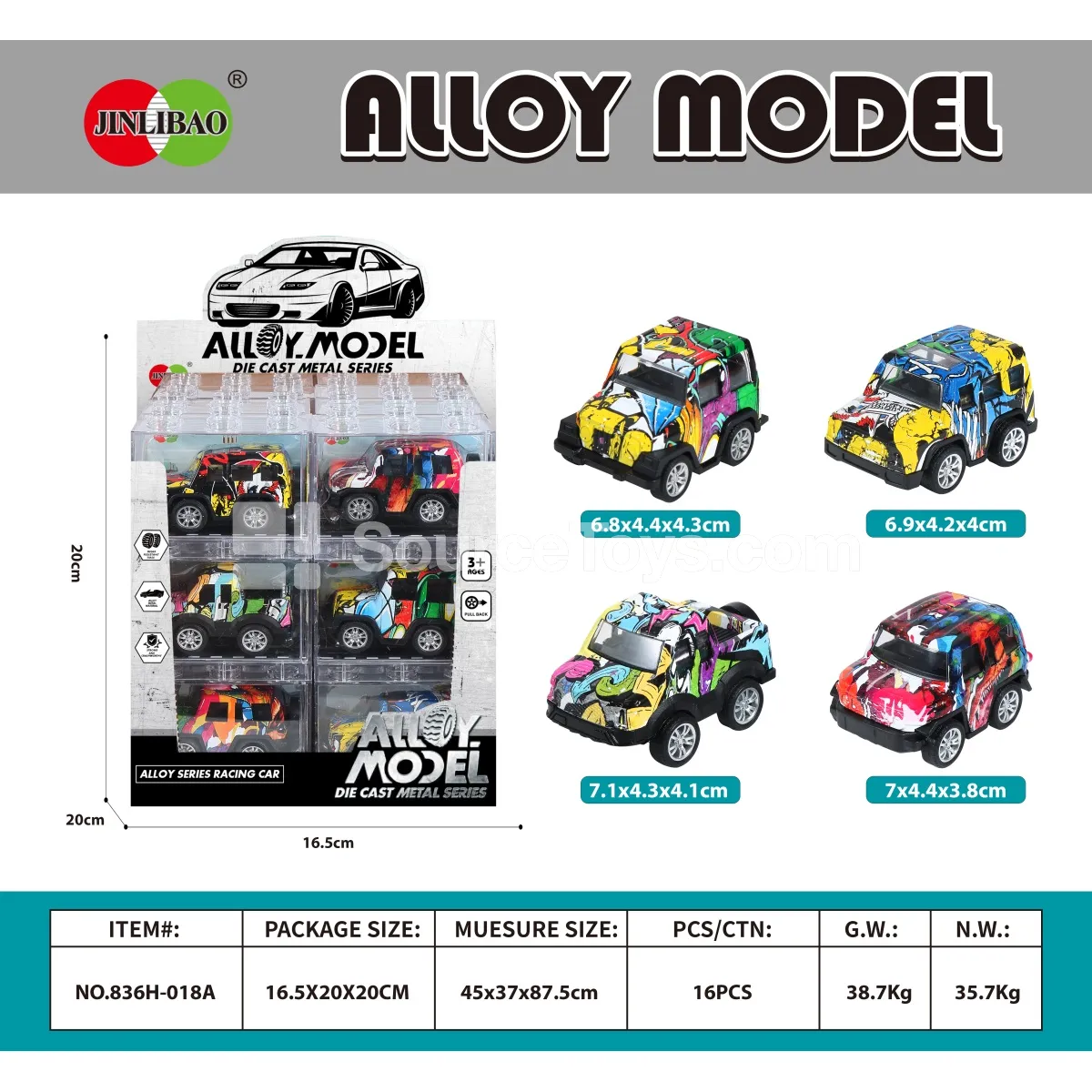 24 PCS ABS Building Blocks Set with Alloy Q-Pose Pullback Graffiti Off-Road Vehicle 24 PCS ABS Building Blocks Set with Alloy Q-Pose Pullback Graffiti Off-Road Vehicle