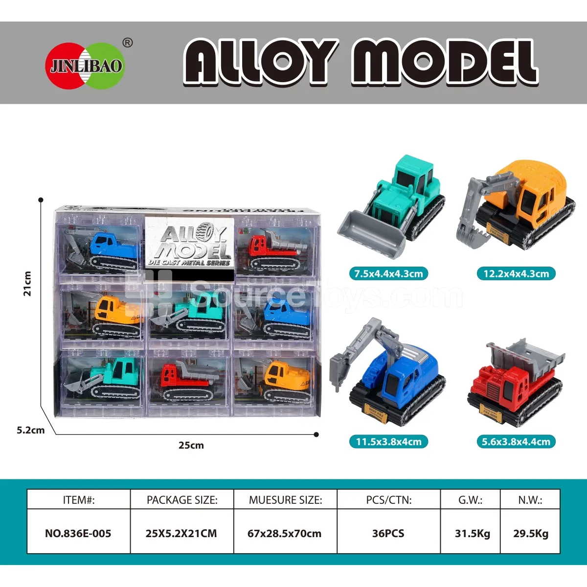 8PCS Mini Pull-Back Alloy Construction Vehicles Building Blocks Window Box 8PCS Mini Pull-Back Alloy Construction Vehicles Building Blocks Window Box