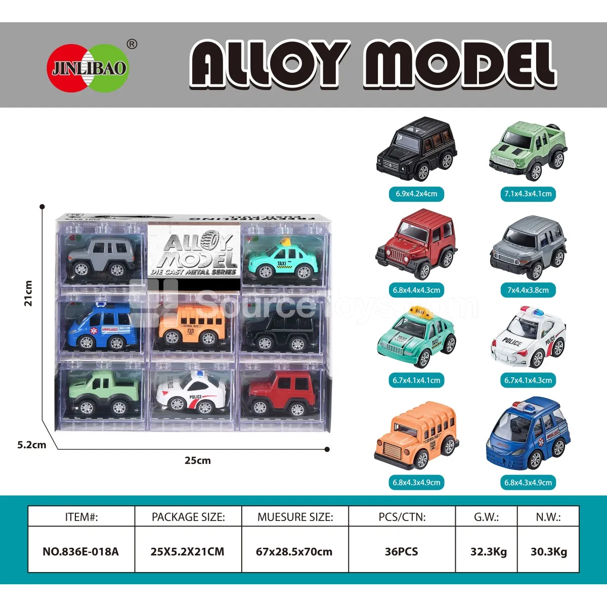 8PCS Building Blocks Window Box Alloy Q-Style Pullback City Off-Road Vehicle 8PCS Building Blocks Window Box Alloy Q-Style Pullback City Off-Road Vehicle