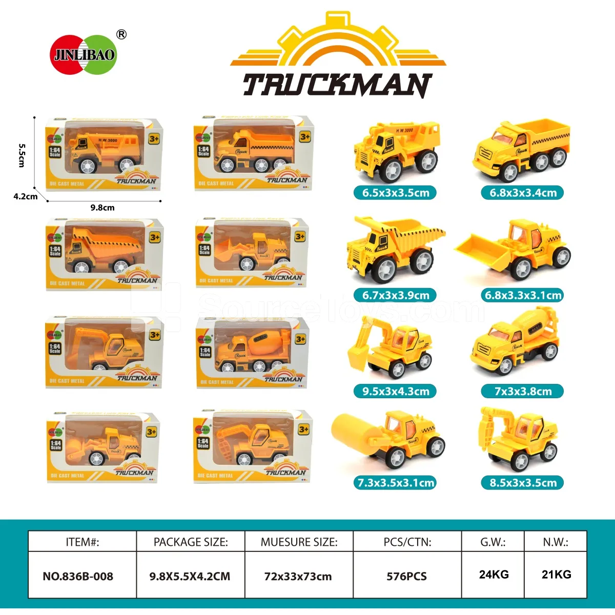 Friction-Powered Alloy Construction Vehicle Friction-Powered Alloy Construction Vehicle