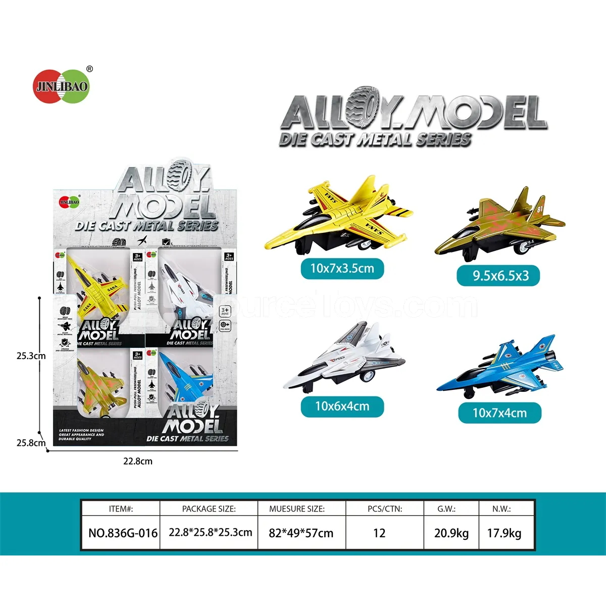 24PCS Display Box Pullback Alloy Planes 24PCS Display Box Pullback Alloy Planes
