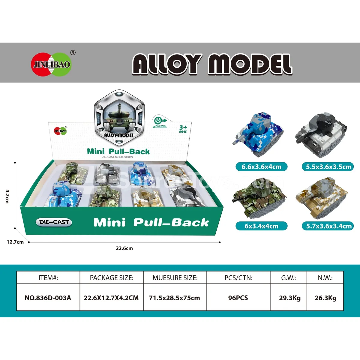 Mini Graffiti Pullback Alloy Tank in Display Box (8pcs) Mini Graffiti Pullback Alloy Tank in Display Box (8pcs)