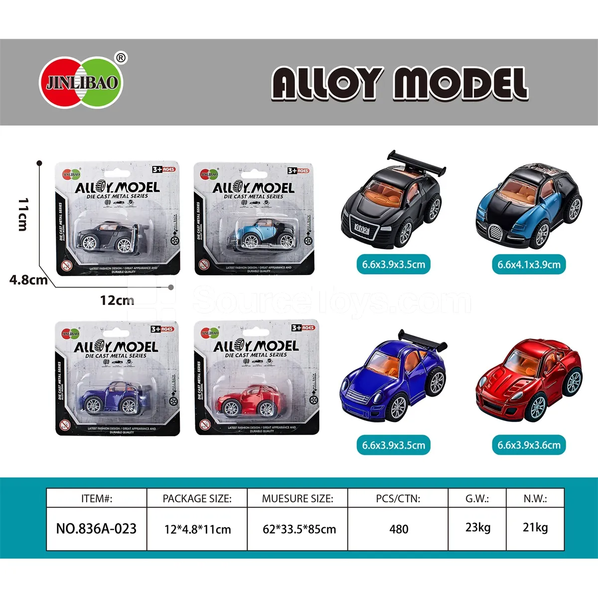 Alloy Q-Style Pullback Race Car Alloy Q-Style Pullback Race Car