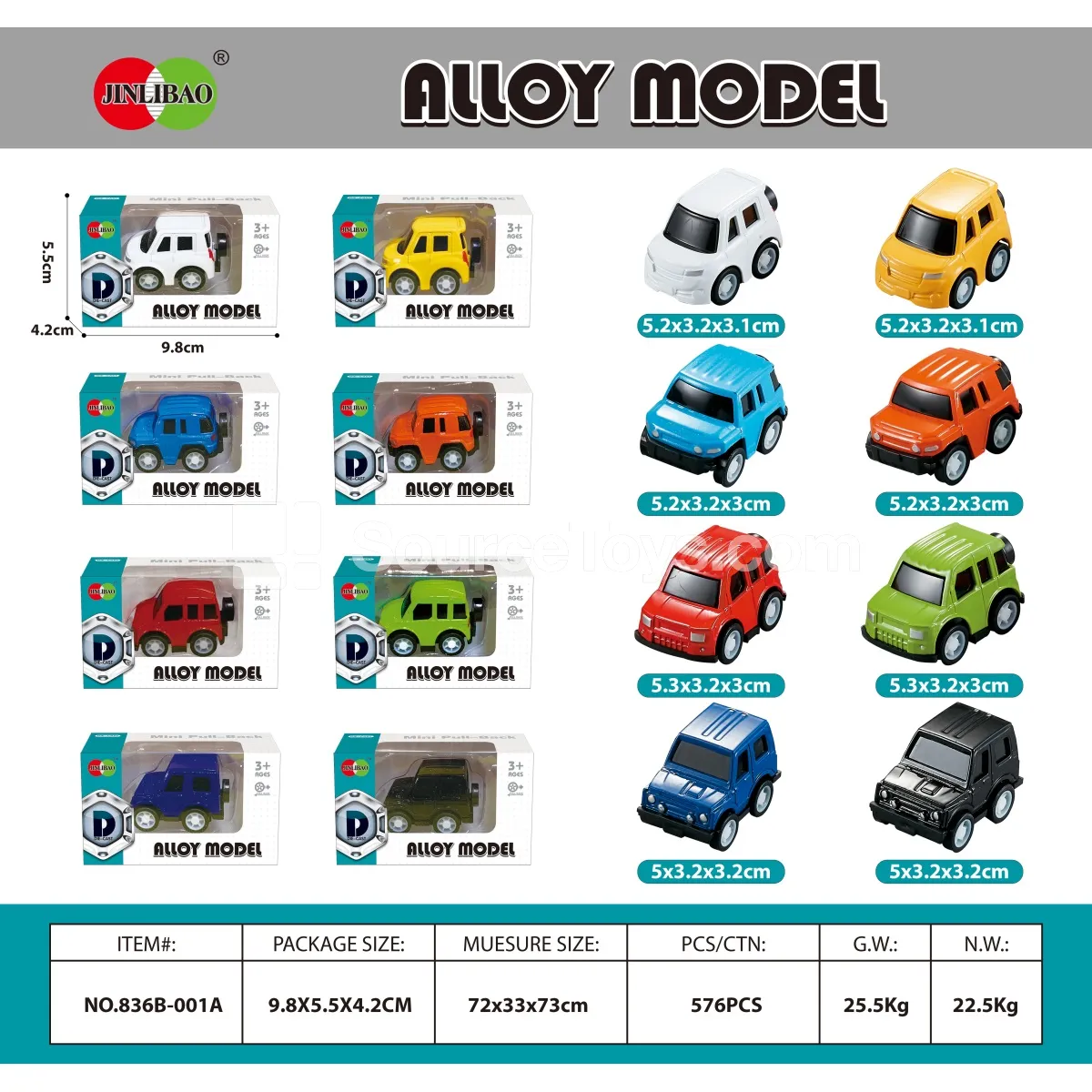 Mini Pullback Alloy Car